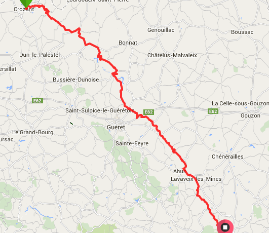 Day 5 – Crozant to Aubusson