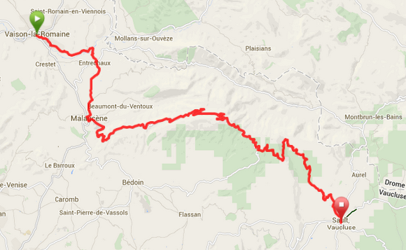 Day 11 – Vaison La Romaine to Sault (Mt Ventoux)
